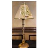 Table Lamp with Botanical Shade, 30.5' Tall