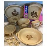 Pfaltzgraff Brown Heritage Dinnerware Set