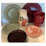 Ceramic and Glass Dinnerware Lot
