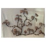 Metal Wall Sculpture of Branches, 48 x 36 Inches