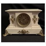 Seth Thomas Mantel Clock with Brass Accents