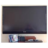 Sharp 46-Inch LCD TV with Mount, Roku, DVD Player