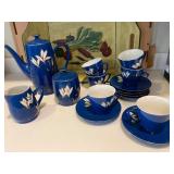 Lighthouse China Blue Floral Tea Set for Six
