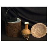 Decorative Items Including Signed Plate
