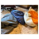 Three Assorted Beanbag Chairs