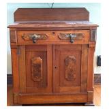 Wooden Sideboard with Drawer and Cabinet, 30'W -