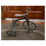 Metal and Wood Miniature Decorative Tricycle