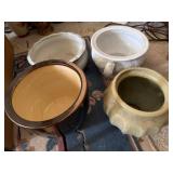 Four Assorted Ceramic Planters