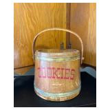 Wooden Cookie Pail with Handle
