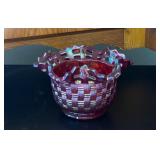 Fenton Ruby Carnival Glass Bowl