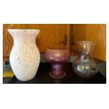 Three Glass Vases