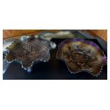 Iridescent Carnival Glass Bowls