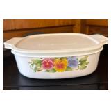 Corning Ware Floral Dish with Lid