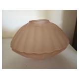 Frosted Pink Glass Two-Piece Fairy Lamp