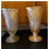 Iridescent Glass Vases