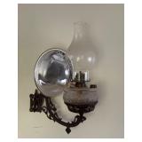 Victorian-Style Wall-Mounted Oil Lamp