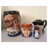 Occupied Japan Ceramic Character Mug Set
