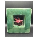 McCoy Pottery Green Square Vase