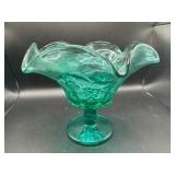 Green Glass Compote