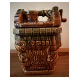 McCoy Wishing Well Cookie Jar, Brown Glaze