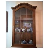 Wooden Wall-Mounted Display Cabinet