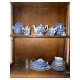 Occupied Japan Blue and White Mini Tea Set