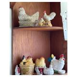 Ceramic Chicken Figurines