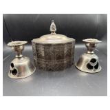 1991 Godinger Silver-Plated Jewelry Box and