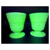 Uranium Glass Tumblers