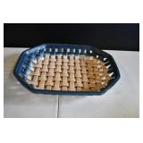 Handmade Ceramic Basketweave Bowl