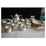 Vtg Sango Noel 1998 China Tea Set