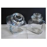 Pair of Glass Canisters