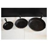 5', 6' , and 8' Cast Iron Skillets