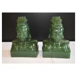 Vtg 1950s Cathay Dynasty Jade Lu Tung Bust