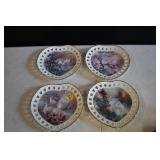Set of 4 Precious is the Gift of Love Plates