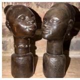 Heavy African Bust Sculptures