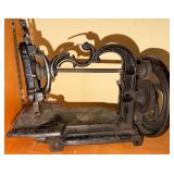 Early Cast Iron Hand Crank Sewing Machine