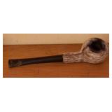 Tobacco Pipe with Fur-Covered Bowl