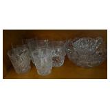 Lenox Crystal Glassware and Bowls Set