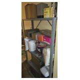 Metal Storage Shelving Unit w/ Contents