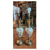 2pc Ardalt Capodimonte Style Table Lamps
