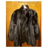 Black Fur Coat Made in U.S.A.