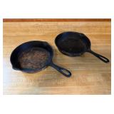 Vtg Cast Iron Skilletsï¿½8ï¿½