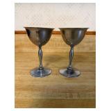 NSCo Chrome Stainless Gobletsï¿½3ï¿½4.75