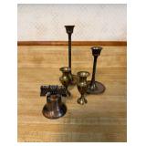 Set of Brass Candlesticksï¿½6.75ï¿½