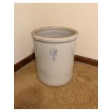 Stoneware Crock w/Blue Markï¿½8 gal.