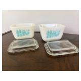 Vtg Pyrex Butterprint Dishesï¿½4.25ï¿½3.25ï¿½2.5