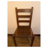 Vtg Wooden Ladder-Back Chairï¿½17.5x15x33
