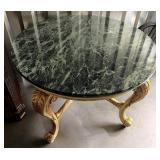 French Louis XV-Style Marble Top Center Table