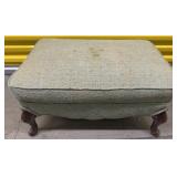 Upholstered Ottoman w/ Cabriole Legs